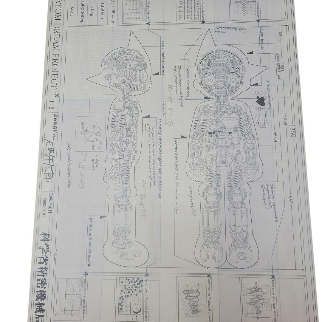 【希少】鉄腕アトム ATOM DREAM PROJECT 天馬午太郎 設計図