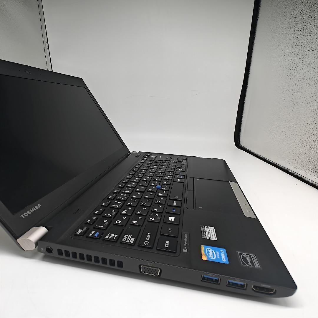 【東芝】R73 高速i7 新品SSD512GB 16GB ブラック ノートPC