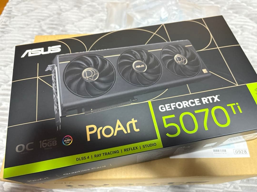 グラフィックボード・グラボ・ビデオカード ProArt GeForce RTX5070 Ti OC Edition