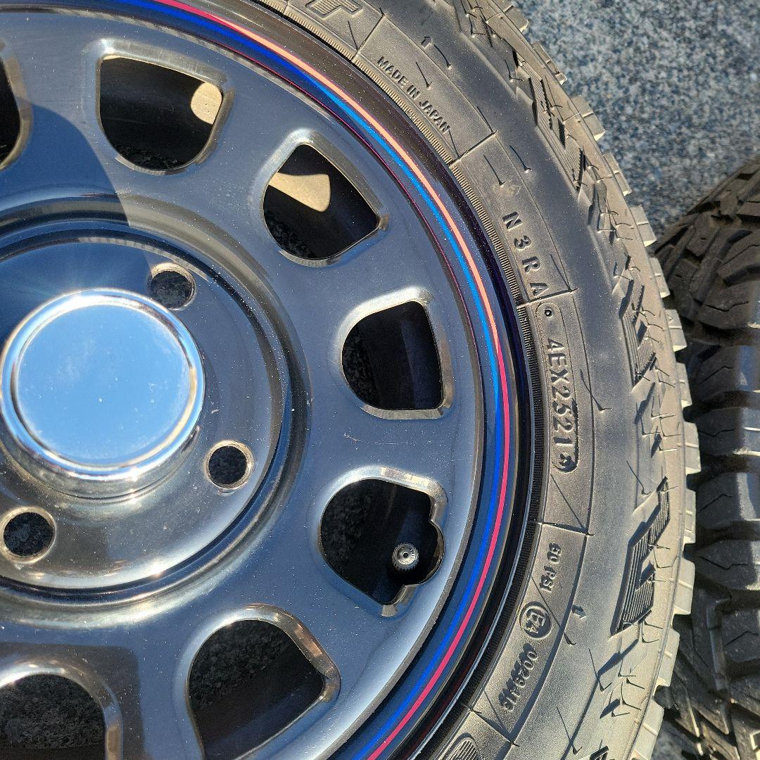 デイトナホイル12インチ タイヤ付き！メッキナット付き！ 4本セットです。