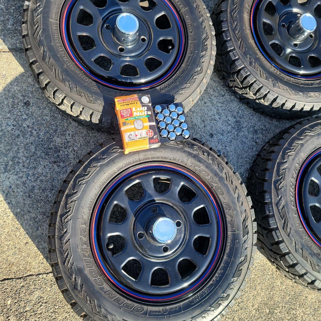 デイトナホイル12インチ タイヤ付き！メッキナット付き！ 4本セットです。