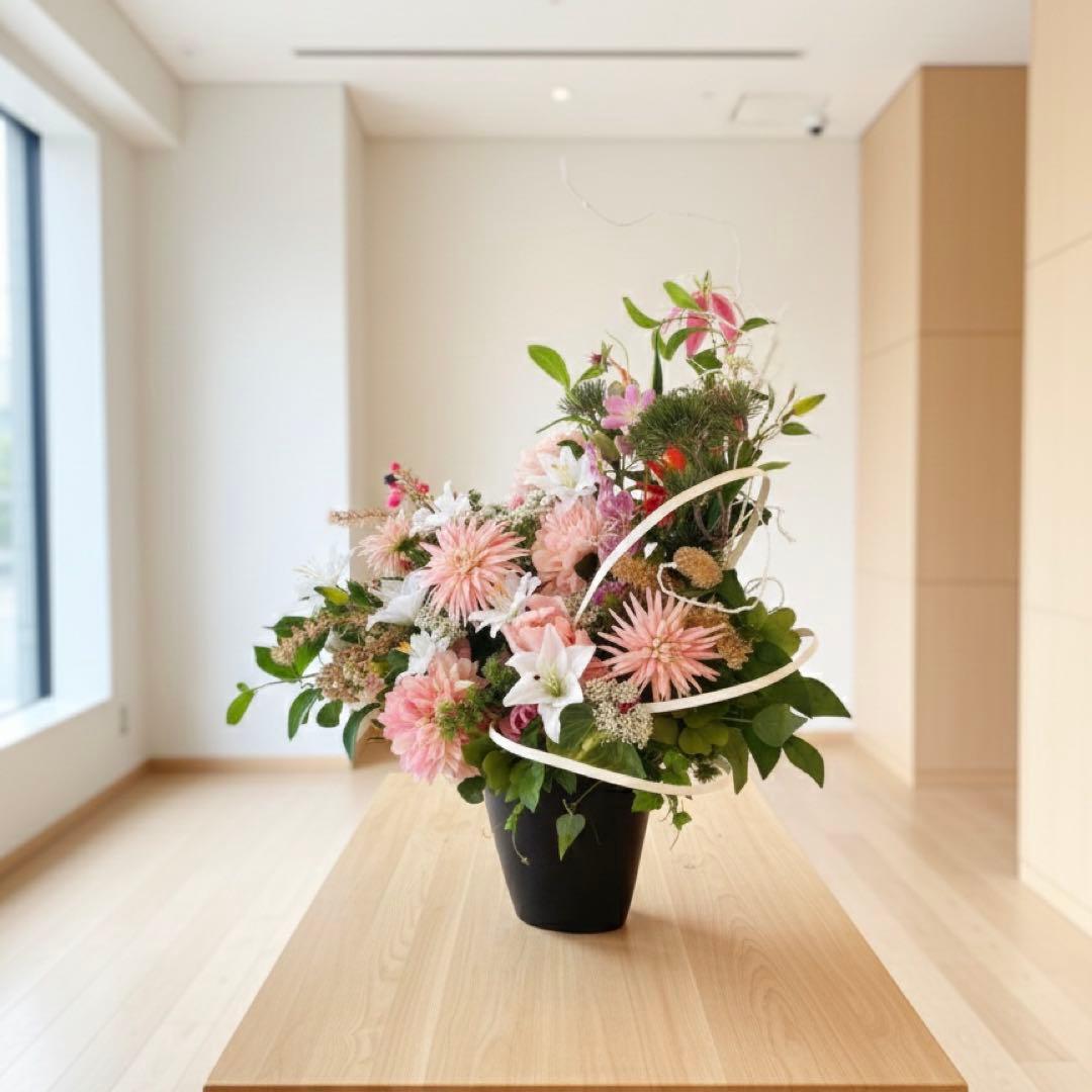 【特大 和モダンアレンジメント】光触媒加工／正月飾り 開店祝い・エントランス装飾