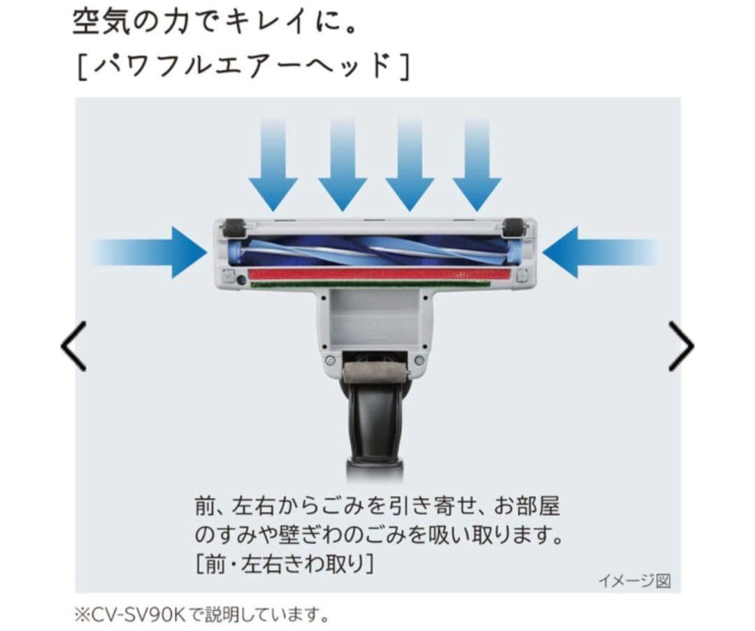 日立サイクロン式クリーナー パワかるサイクロン CV-SV90K-W (新品)