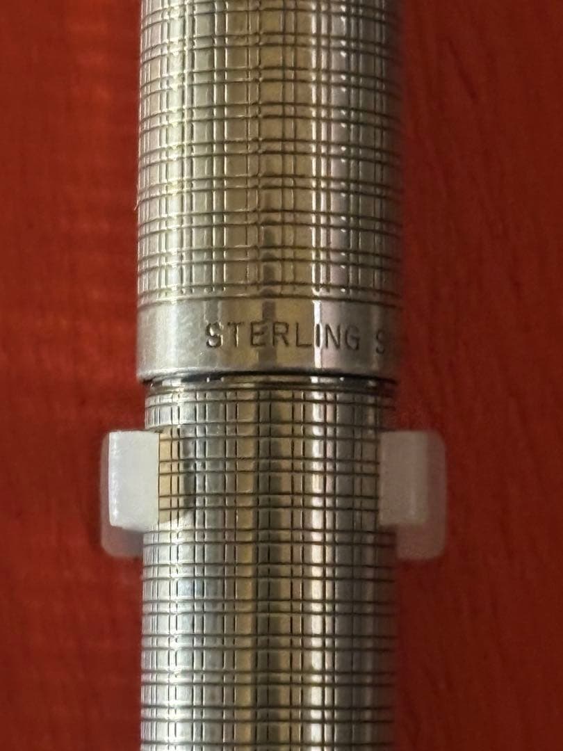 中古美品18KWG PLATINUM 万年筆 スターリングシルバー