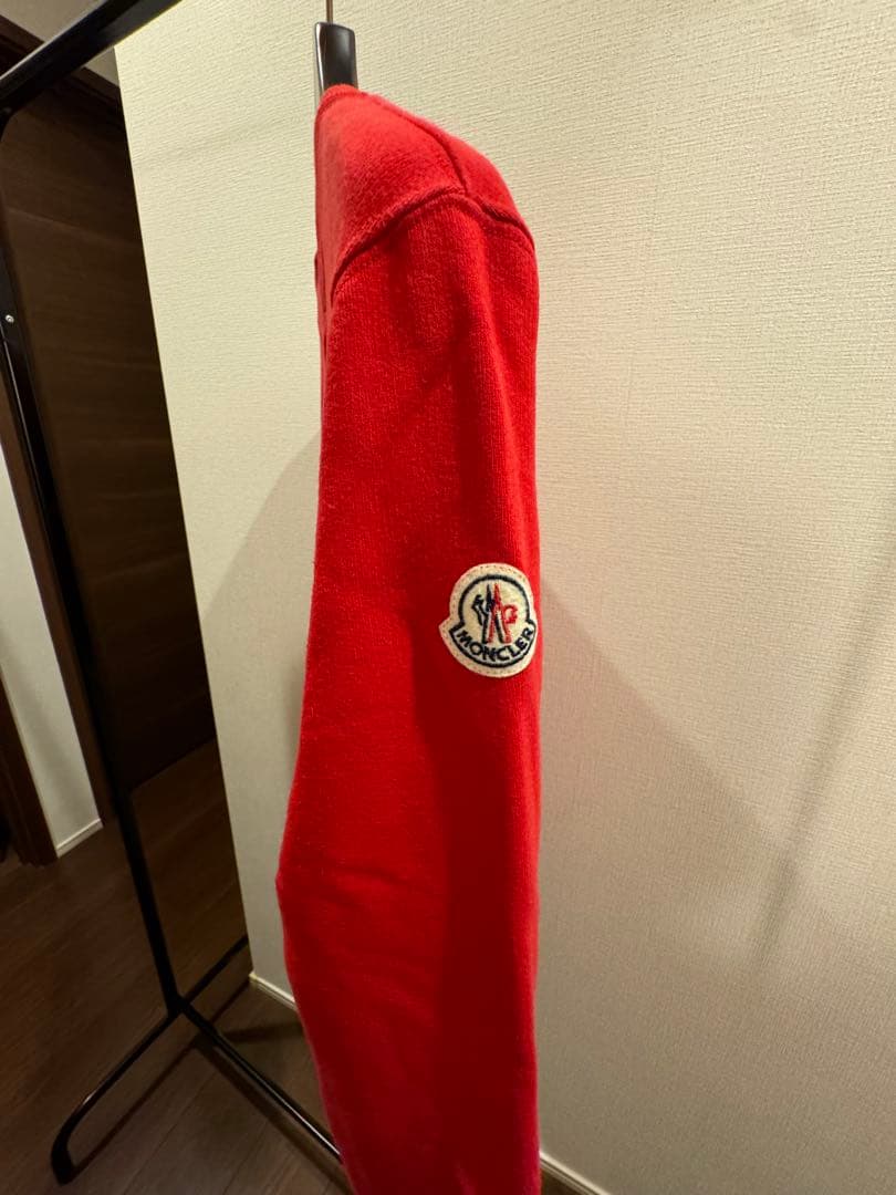 MONCLER スノーマン刺繍 レッド XL