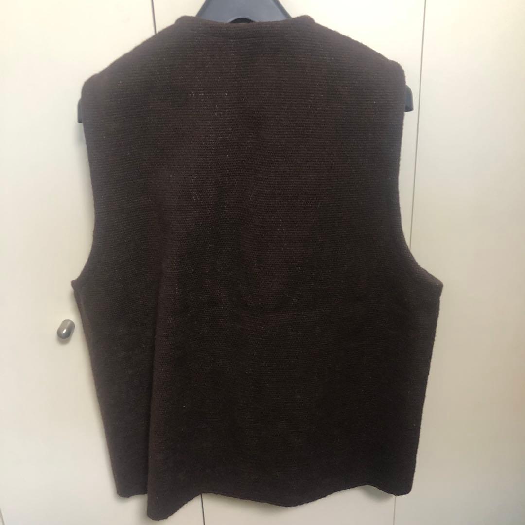 希少 TRUJILLO'S トルフィリオス チマヨ ウールベスト サイズL 茶