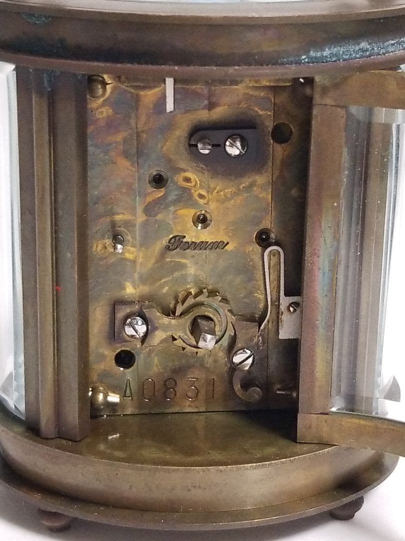 ジャンク品 Forum アンティーク 枕時計 置時計 フランスデザイン