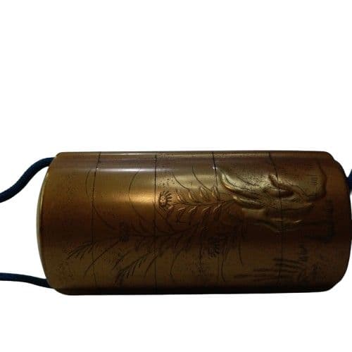 江戸時代 金蒔絵 印籠 「秋の草花図」