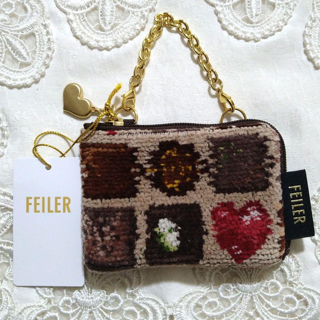 【新品✧完売品】フェイラー コフレドゥショコラ ハンカチ＆サイドポーチ