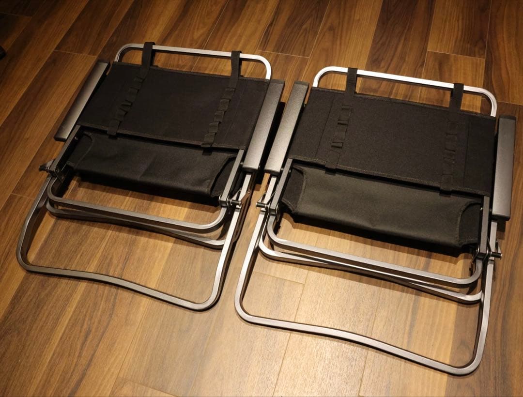 1度使用のみゼインアーツ LADE CHAIR レードチェアブラック 2脚セット