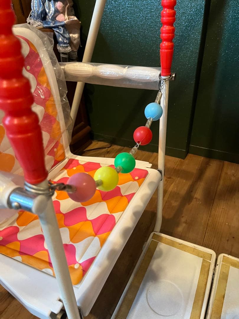 対面式 ブランコ ガーデン レトロポップ 昭和レトロ 当時物 インテリア