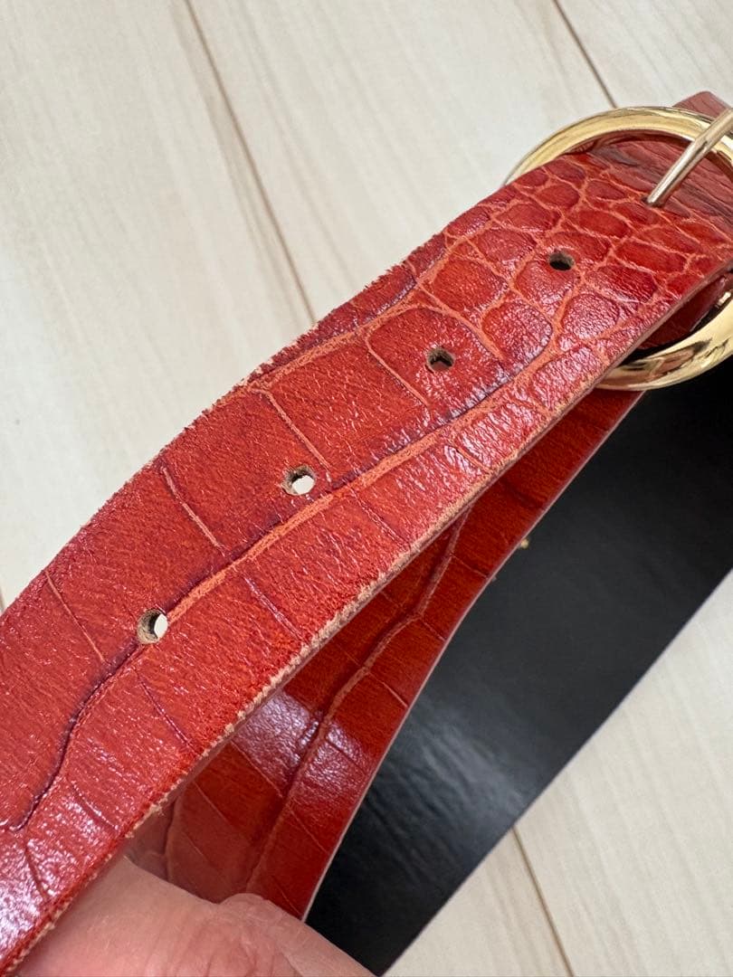 mame kurogouchi レザーベルト17AW コルセットベルト