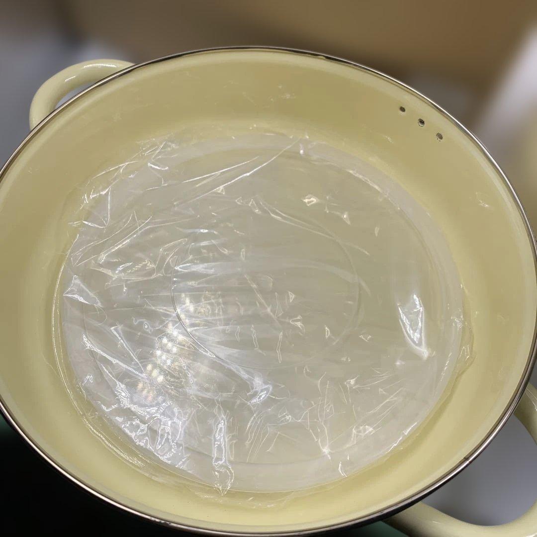 【s.t750】新品未使用品　野田琺瑯 ミモザ　蒸し器 鍋 レシピ付き　完品