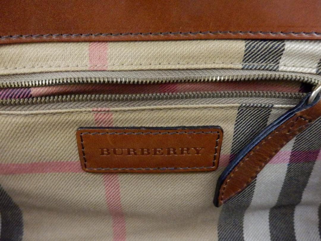 MH468 BURBERRY バーバリー レザー ショルダーバッグ