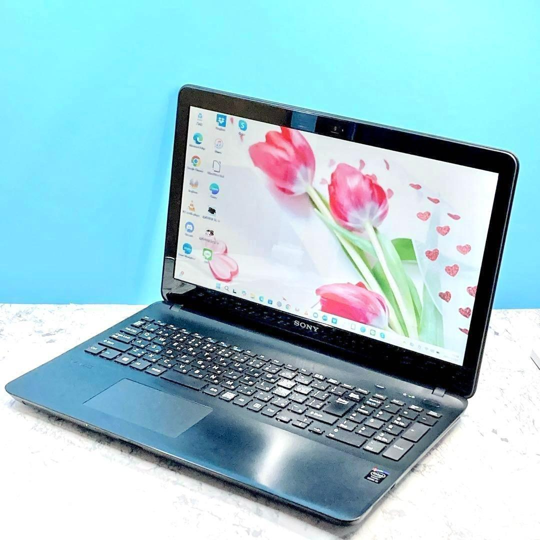 大量保存✨すぐ使える初期設定済✨オフィス/カメラ✨VAIOブラックノートパソコン