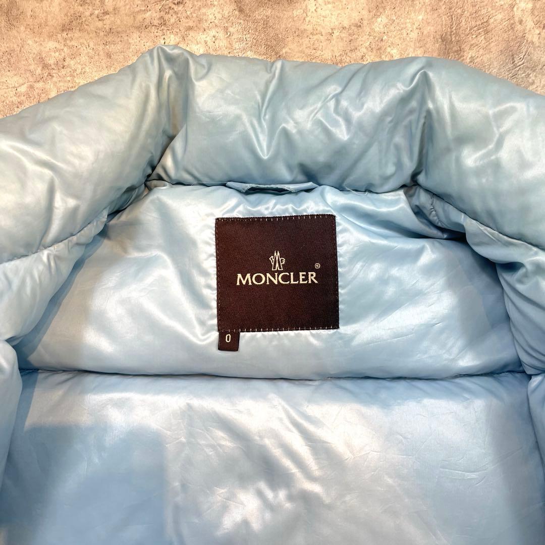 MONCLER モンクレール 2WAY ダウンジャケット ブルー 袖着脱可能