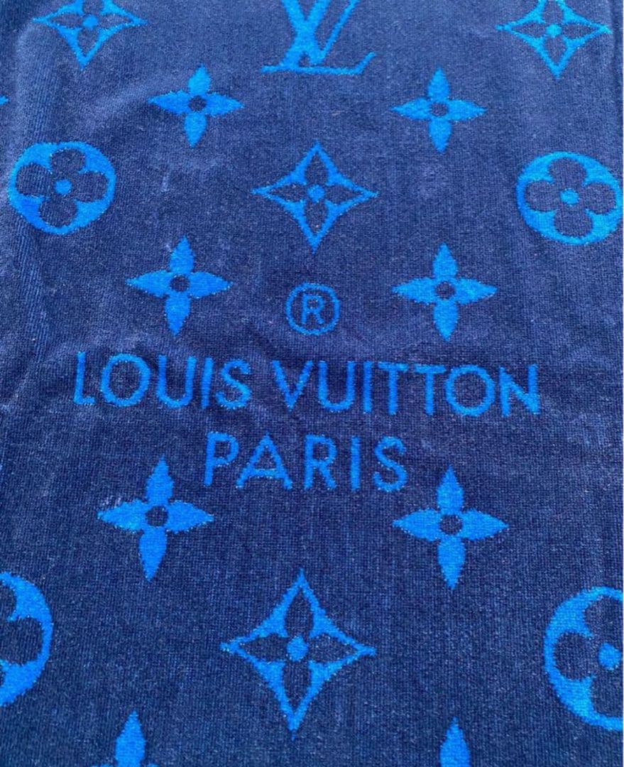 入手困難ルイヴィトン新品未使用ビーチタオル★モノグラム青