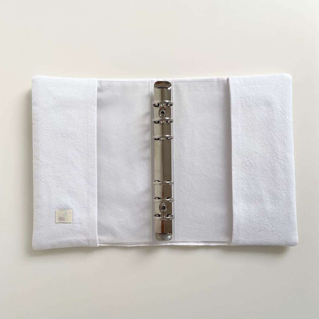 早い者勝ち　韓国　バインダー　カバー　貯金　リフィル　現金管理　お花　ガーゼ地