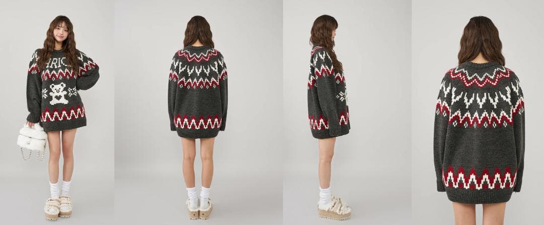 ダーリッチ darich ノルディックベアニットプルオーバー NVY ネイビー