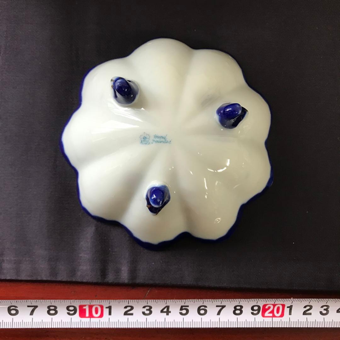 オールドノリタケ風　金盛り薔薇装飾　3脚ボウル5客