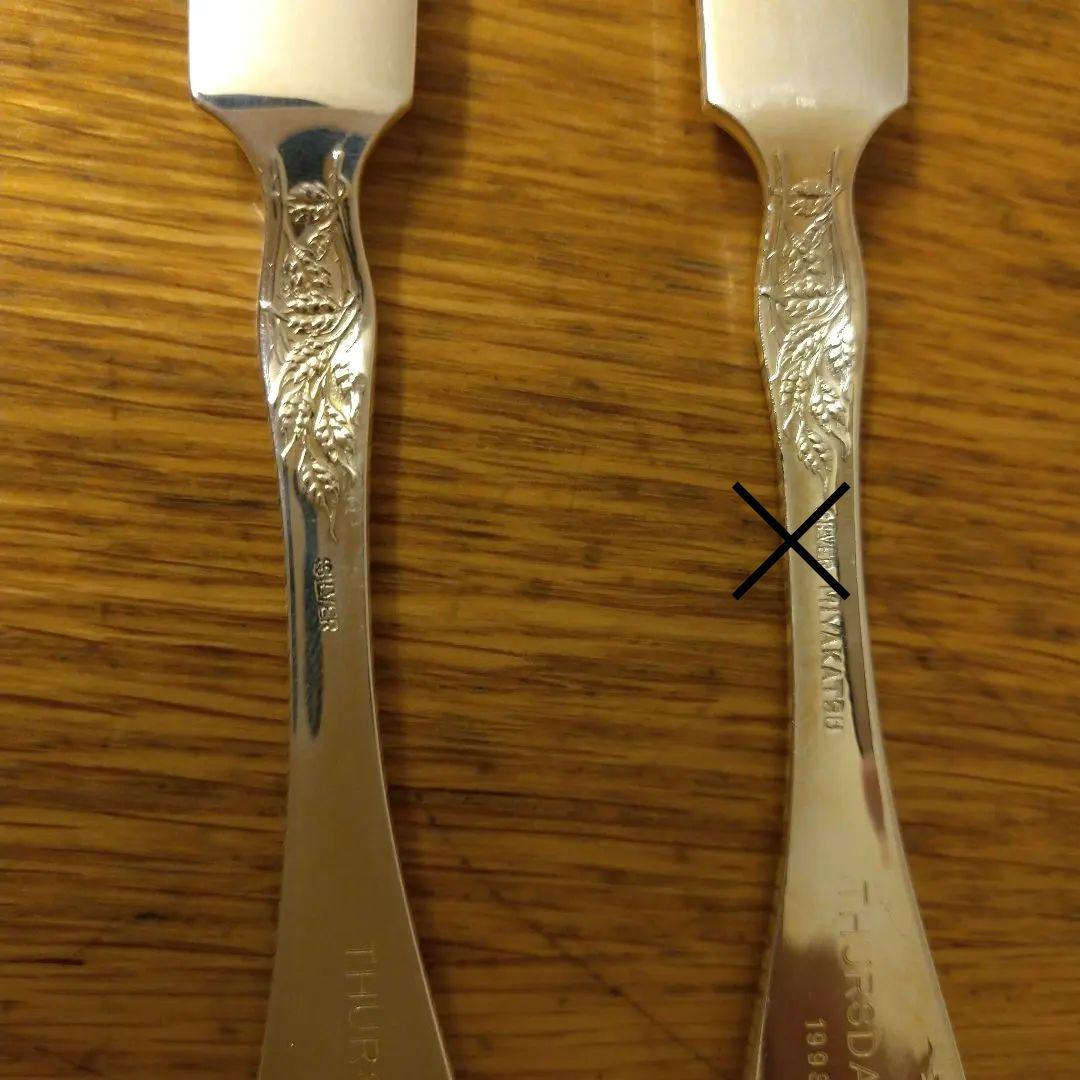 SILVER　銀製　バターナイフ　カトラリー　日本製