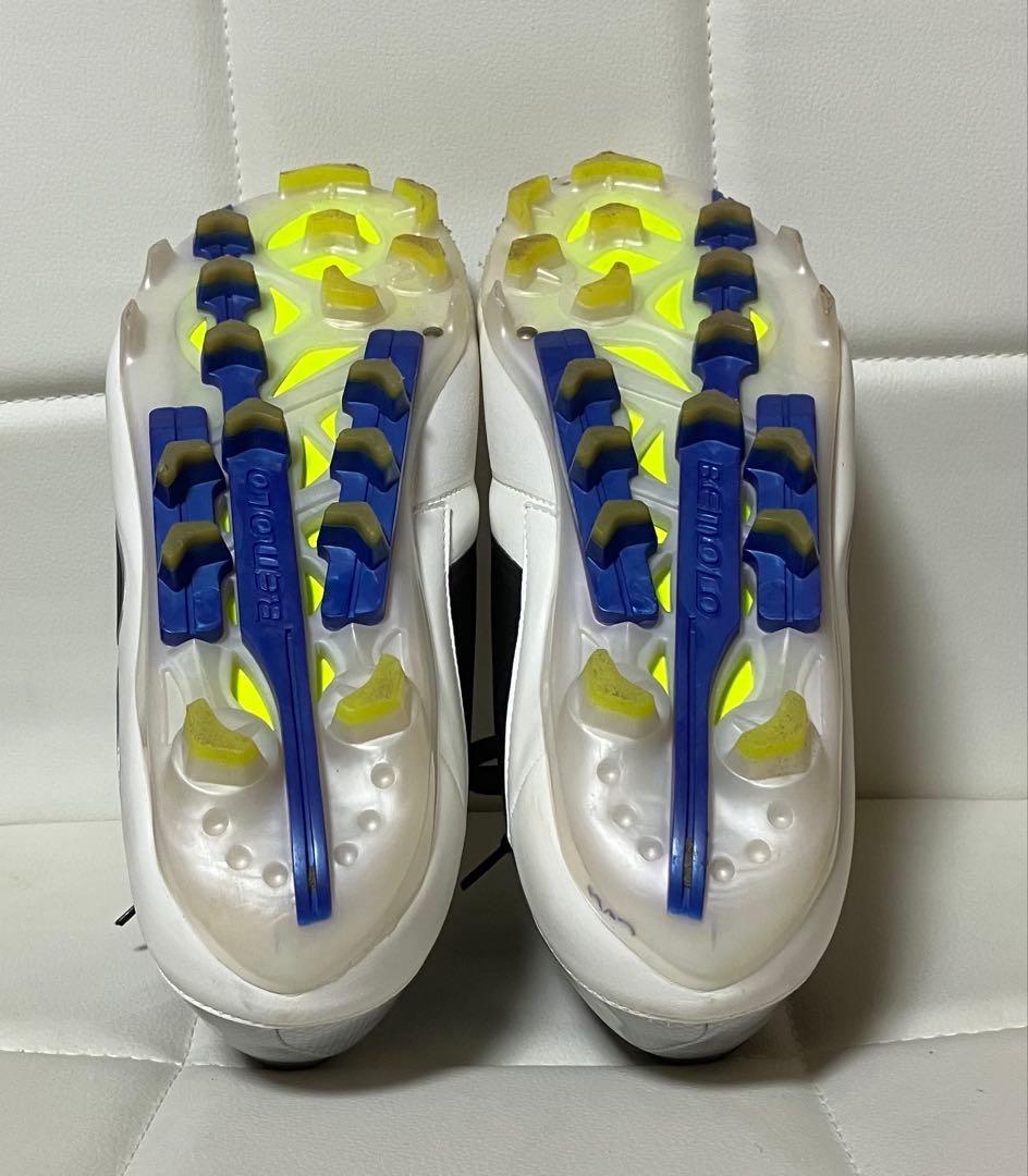 BEMOLO ビモロ 28.0cm スパイク　ホワイト/ブラック