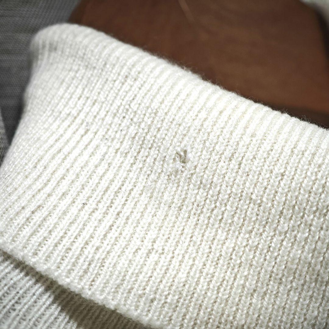 【通常：Theory】カシミア100% タートルネック「S/Ｍ：オフホワイト」