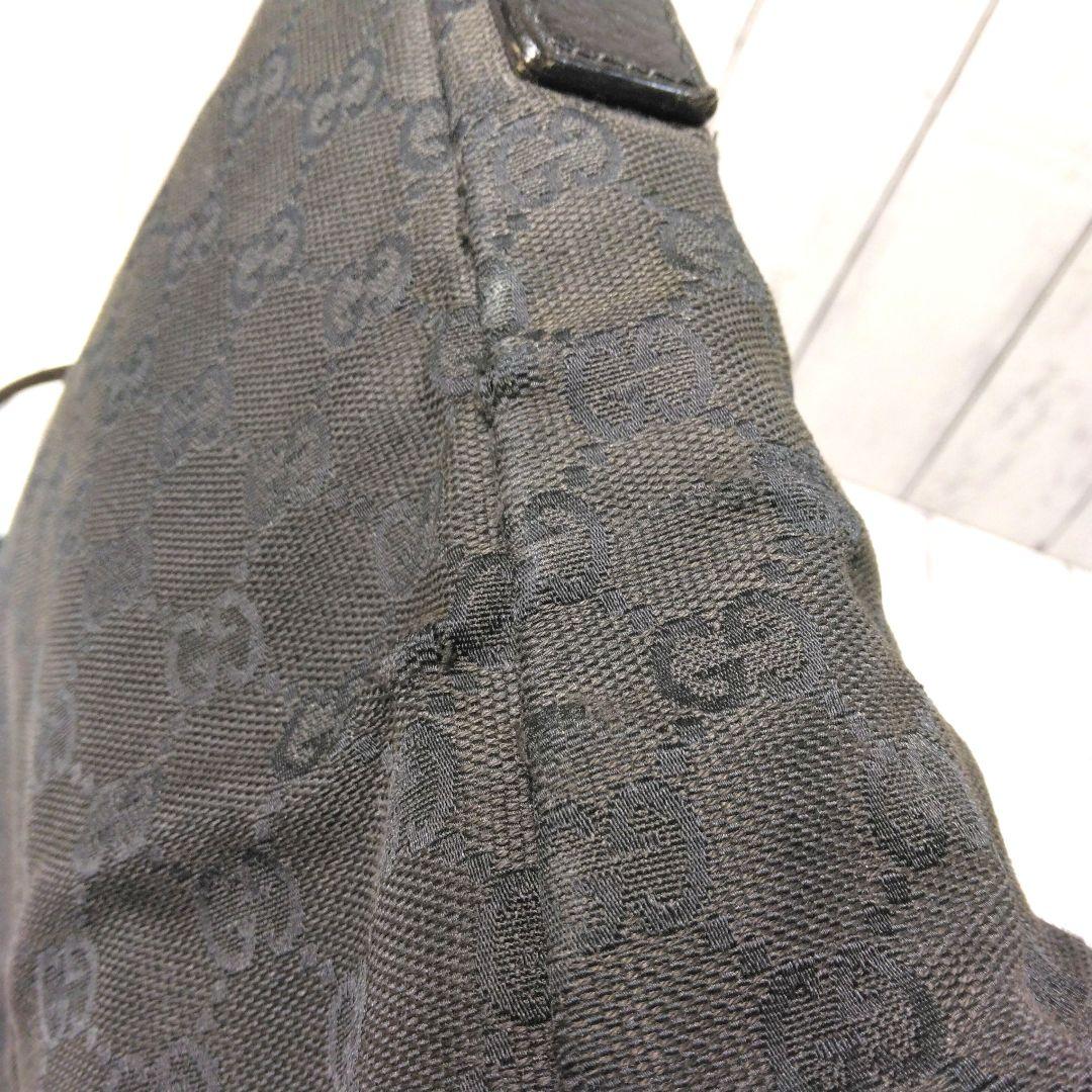 GUCCI グッチ　ショルダーバッグ　GGキャンバス　レザー　204991