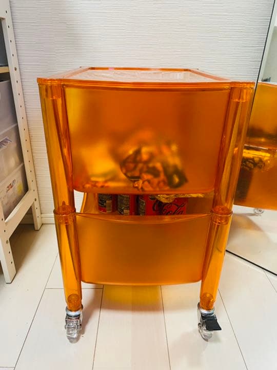 収納棚　収納ケース　二段