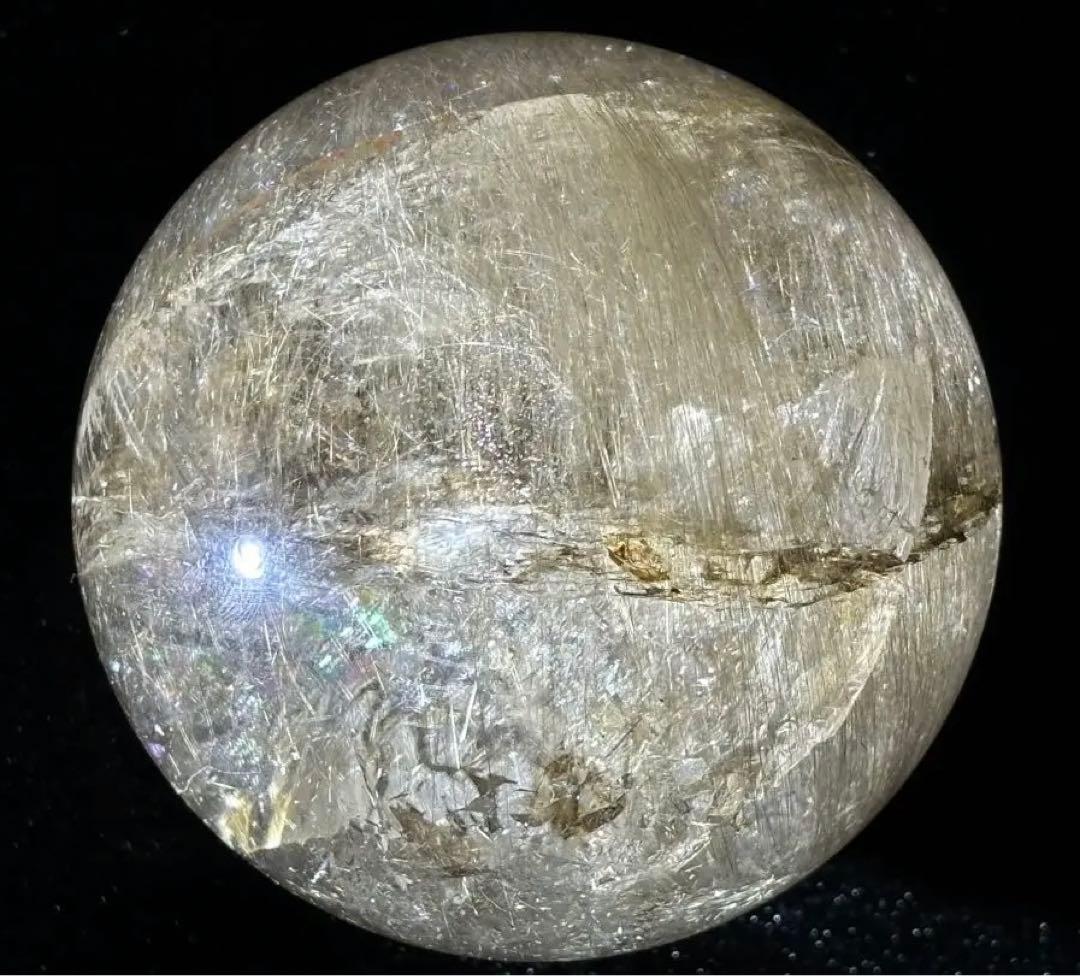 【金・財運！ダブル効果】⭐️超特大！虹入プラチナ・シルバー・ガーデン⭐️R 141