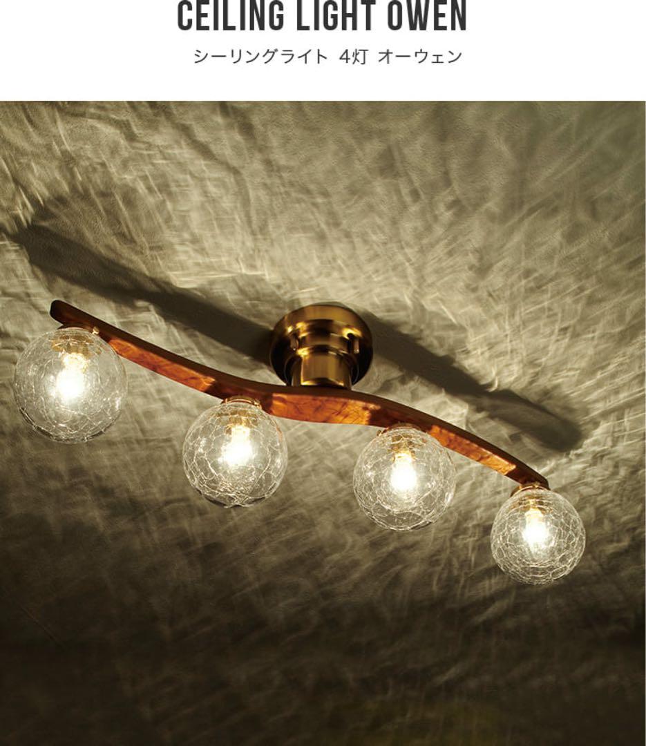 【新品】インターフォルム OWEN オーウェン LT-4025 シーリングライト