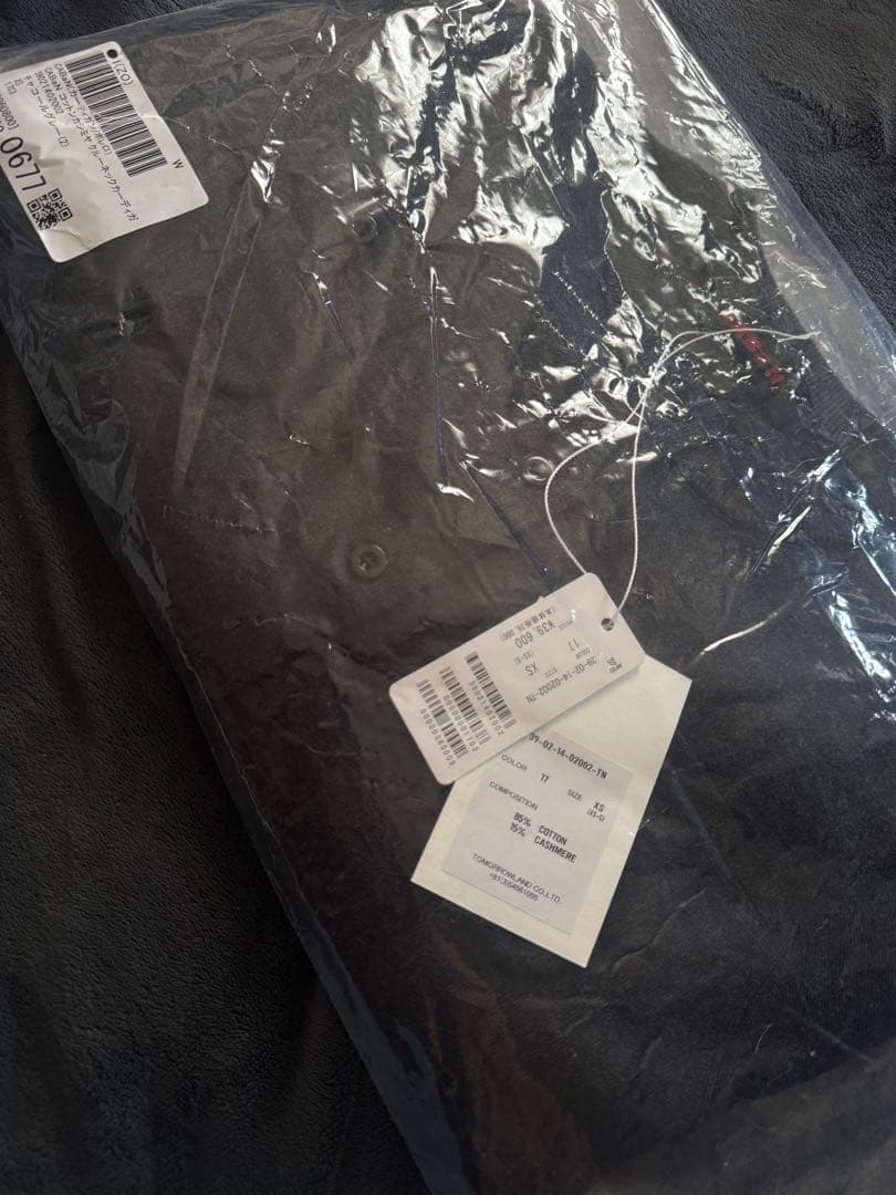 CABaN コットンカシミヤ クルーネックカーディガン タグ付き