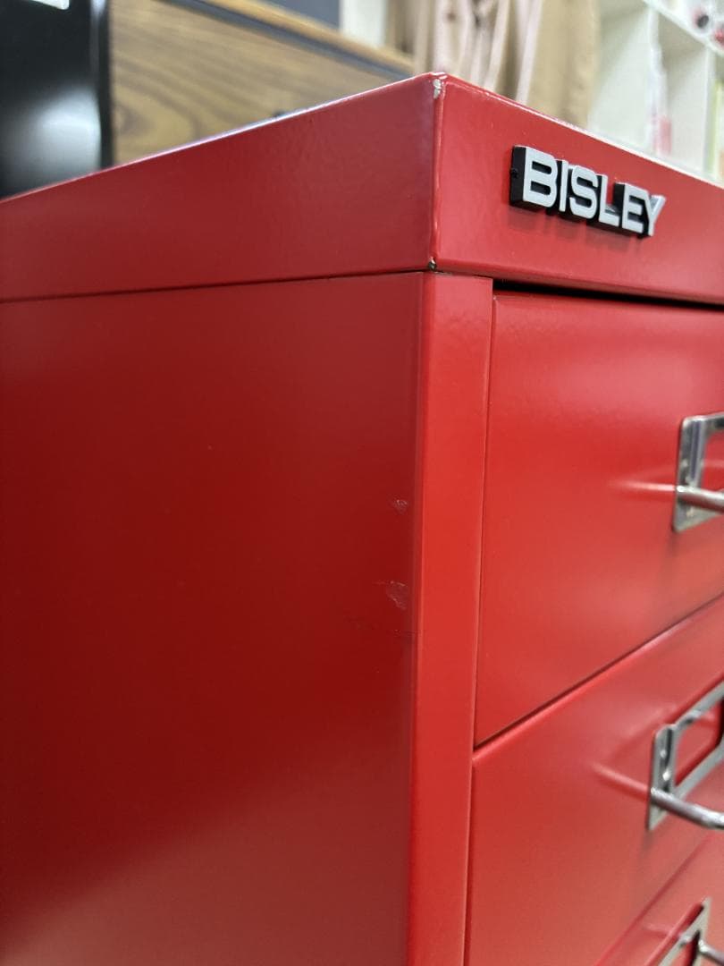 t*i様 BISLEY ビスレー A4 キャビネット 引き出し6段 赤 ペントレ