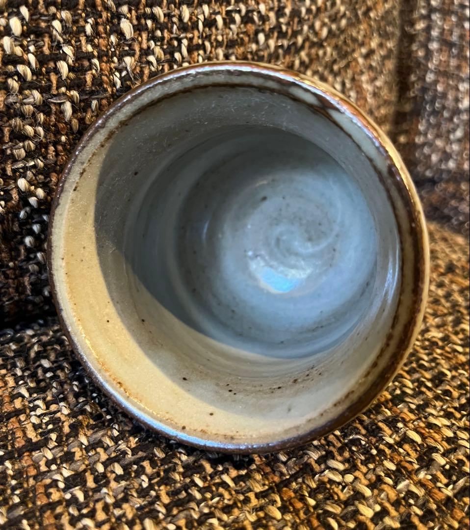 人間国宝 島岡達三 象嵌湯呑 共箱 本物保証