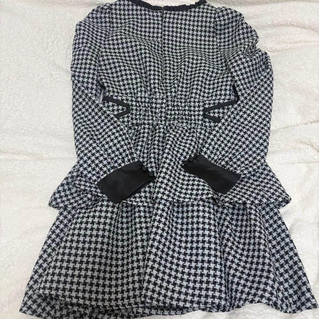 Pium クロスベルトティアードワンピース