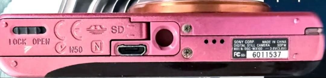 動作確認済★SONY Cyber-Shot DSC-WX100 ピンク★ケース付
