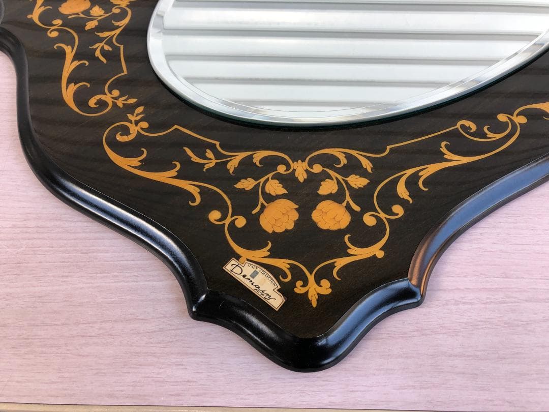 Demain ドマン 壁掛けミラー イタリーコレクション 象嵌細工 鏡