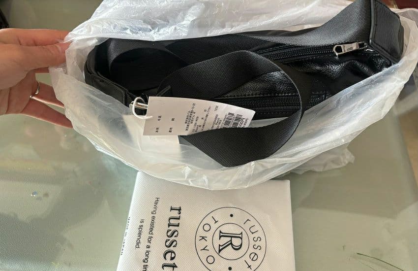 【新品未使用】russet ソフトレザーラウンドショルダーバッグ ラシット