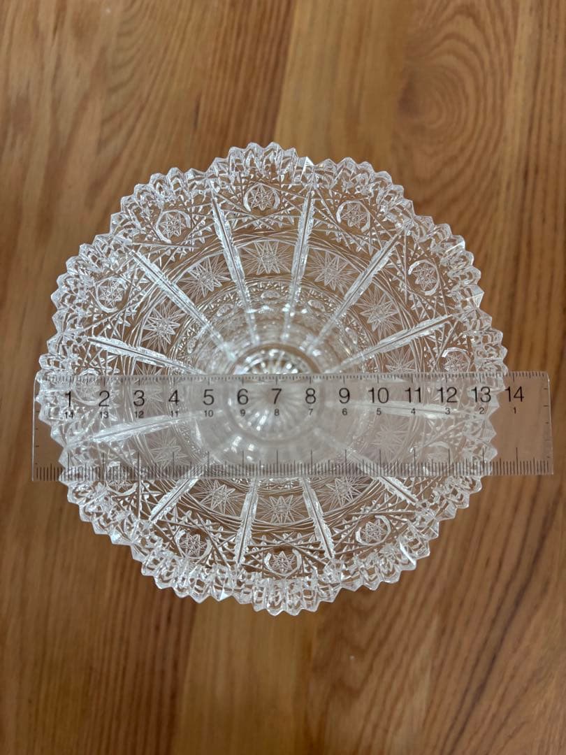 ボヘミアンガラス　花瓶 フラワーベース