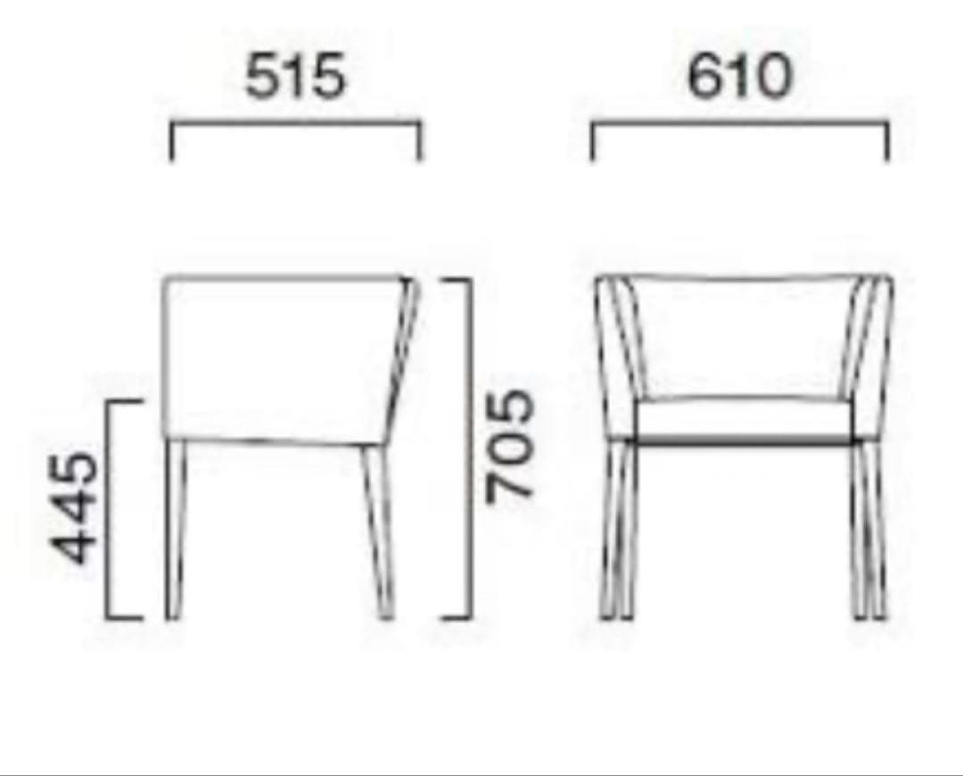 CRESクレス ラルニ　特注 ダイニングチェア サロン カフェ家具　店舗用家具③