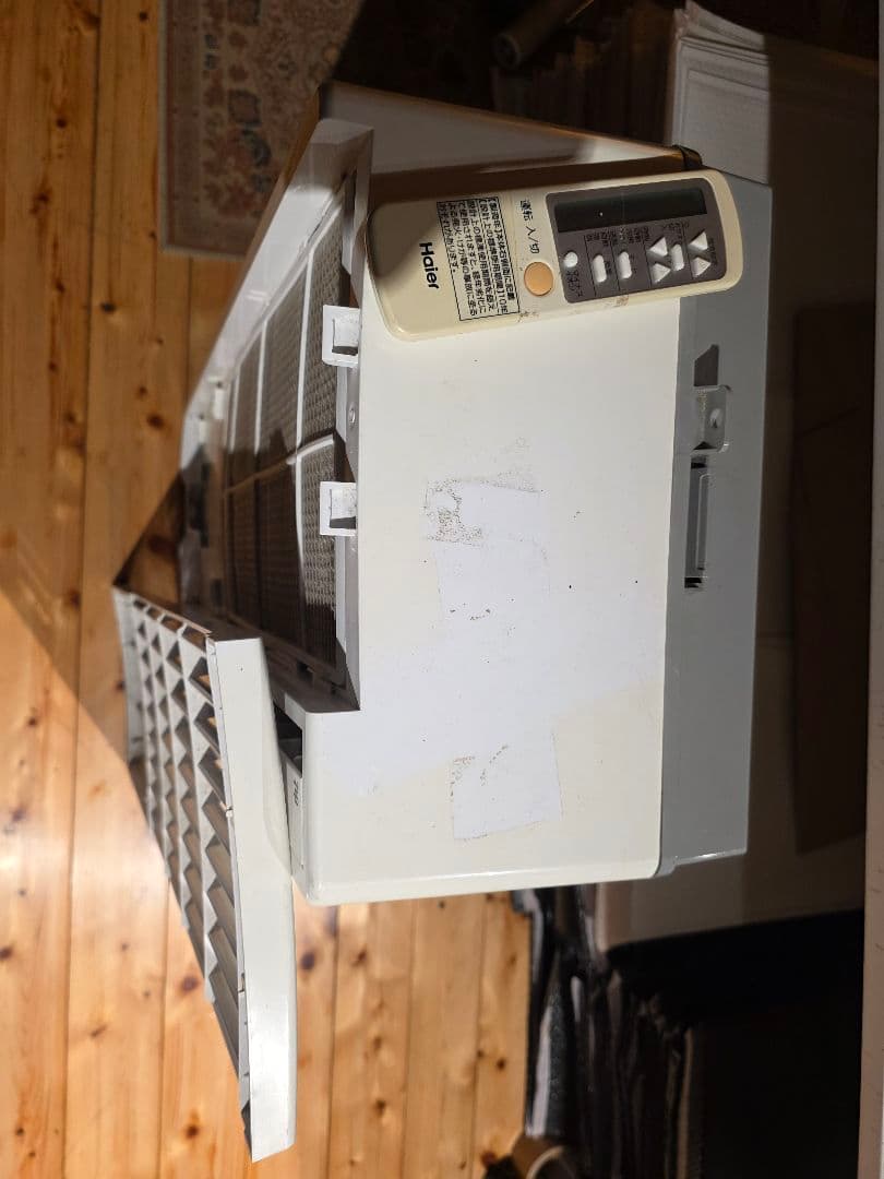 窓用エアコン ホワイト リモコン付き