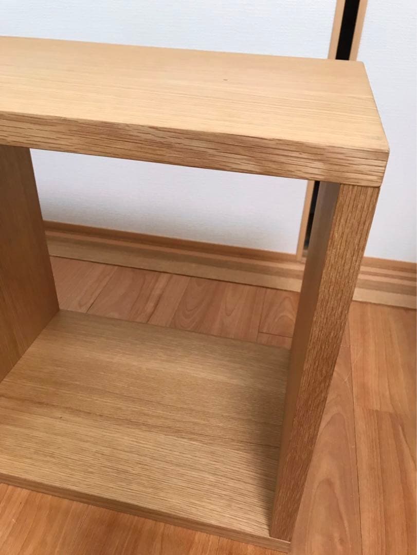 無印良品　スタッキングシェルフ・３段・オーク材