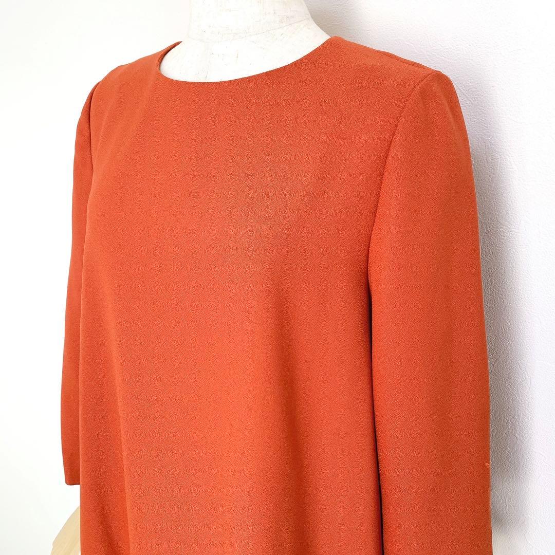 【美品✨】定価52,000円❤️アドーア✨サイズ36✨ワンピース✨日本製✨オレンジ