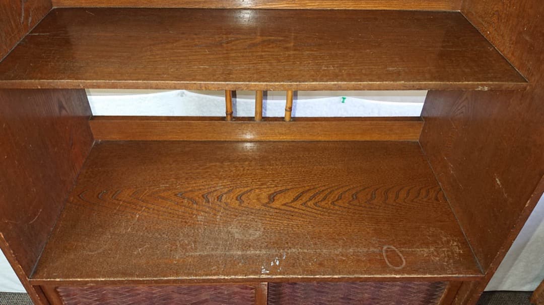 古箪笥昭和レトロ アンティーク ヴィンテージ 飾り棚　 本棚 小物入れ 水屋箪笥