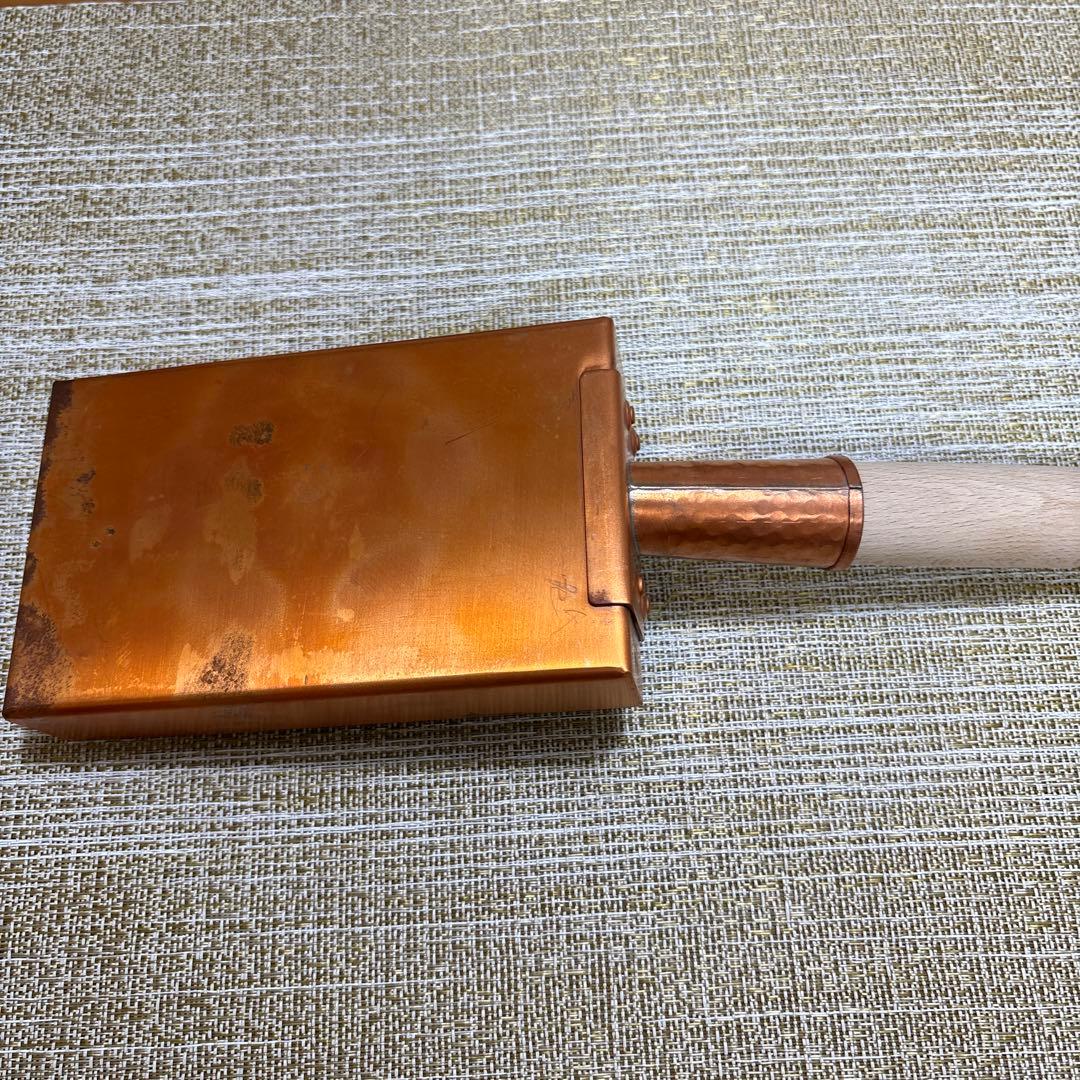 【美品】アイザワ工房　銅製玉子焼器 サイズ9✖️15cm ・厚さ1.2mm