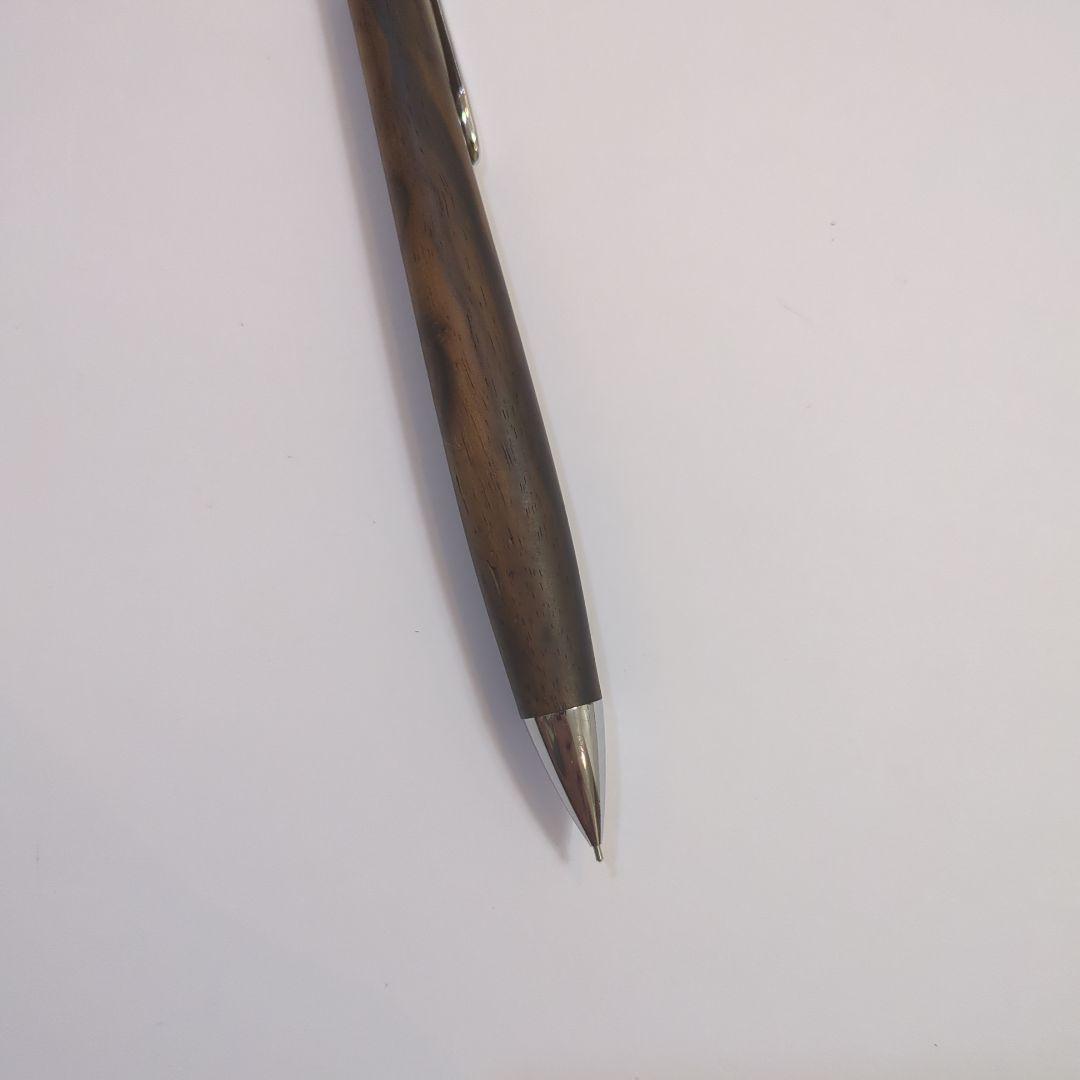 工房楔　黒柿孔雀杢ペンシル楔　固定式口金