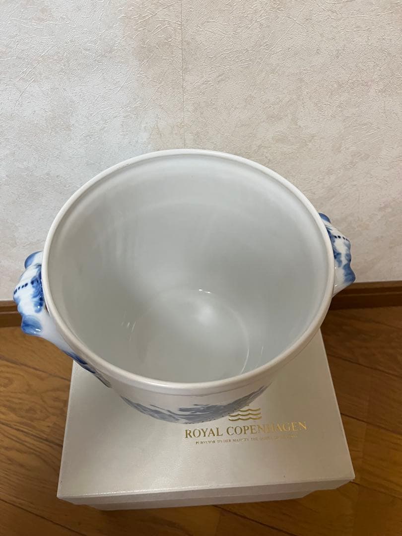 廃盤　ロイヤルコペンハーゲン　ブルーフラワーカーブ　ワインクーラー　　希少