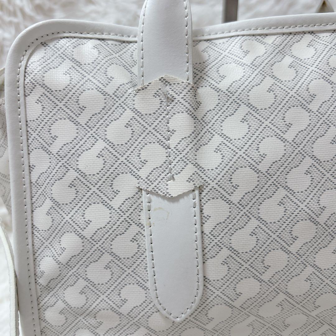 GHERARDINI ゲラルディーニ 2way ハンドバッグ ソフティ 総柄 白