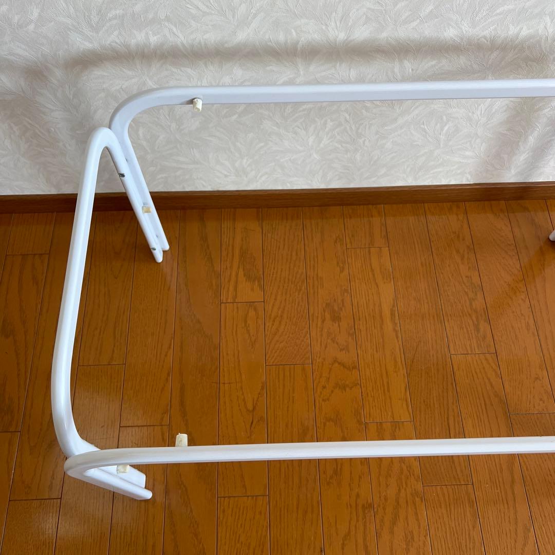 80s 90s モダン ガラステーブル ミッドセンチュリー アイアン 白ホワイト