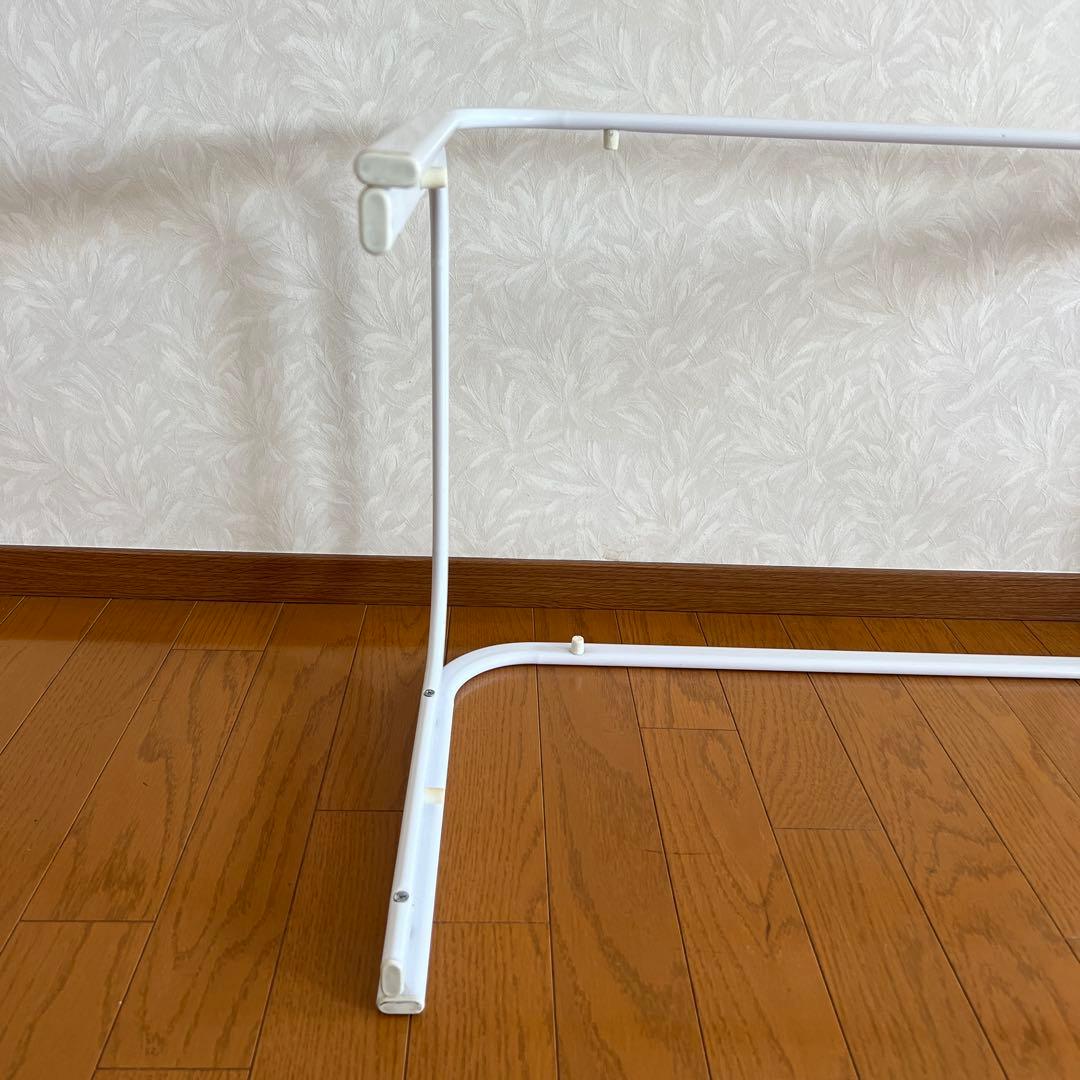 80s 90s モダン ガラステーブル ミッドセンチュリー アイアン 白ホワイト